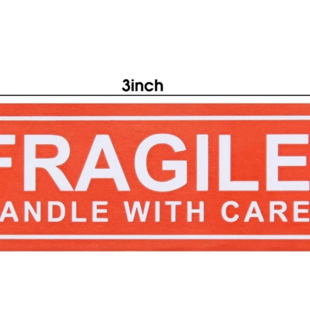 2pcs Fragile Stickers